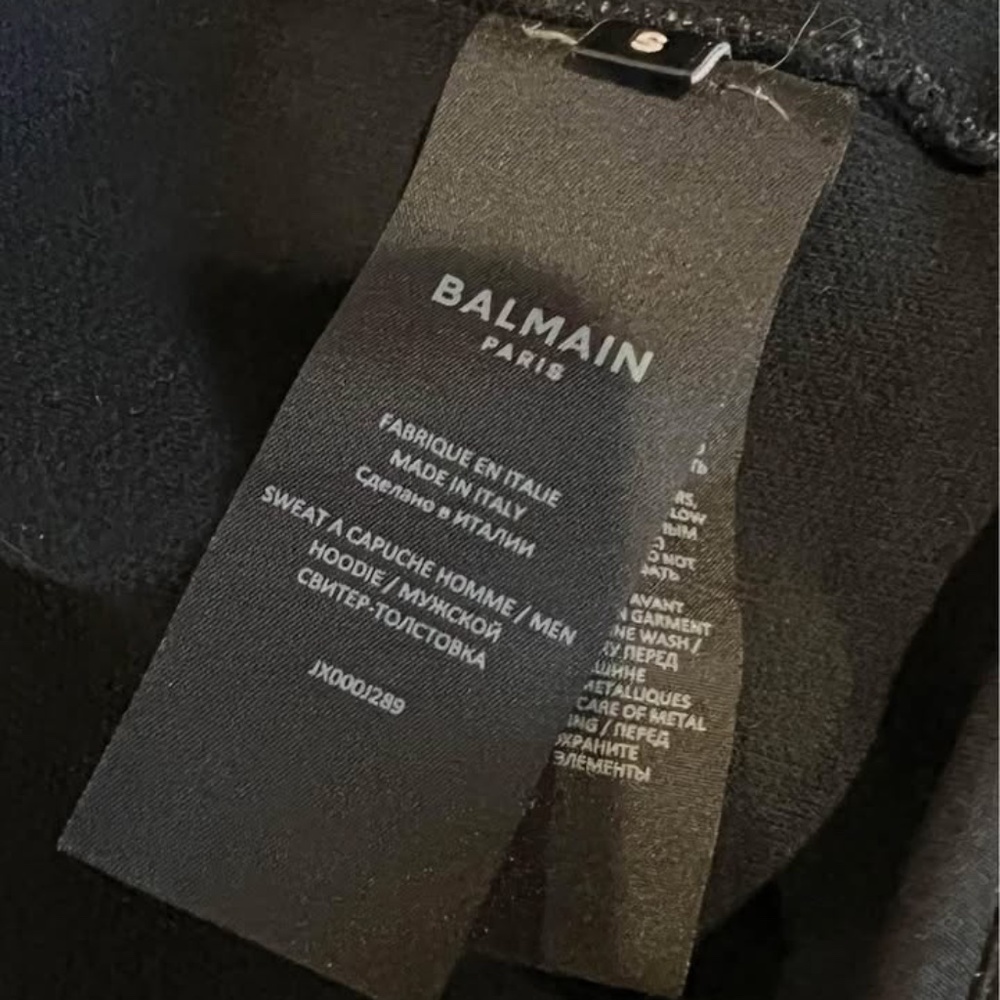 Balmain Embroidered Monogram Hoddie - Picture 5 of 6